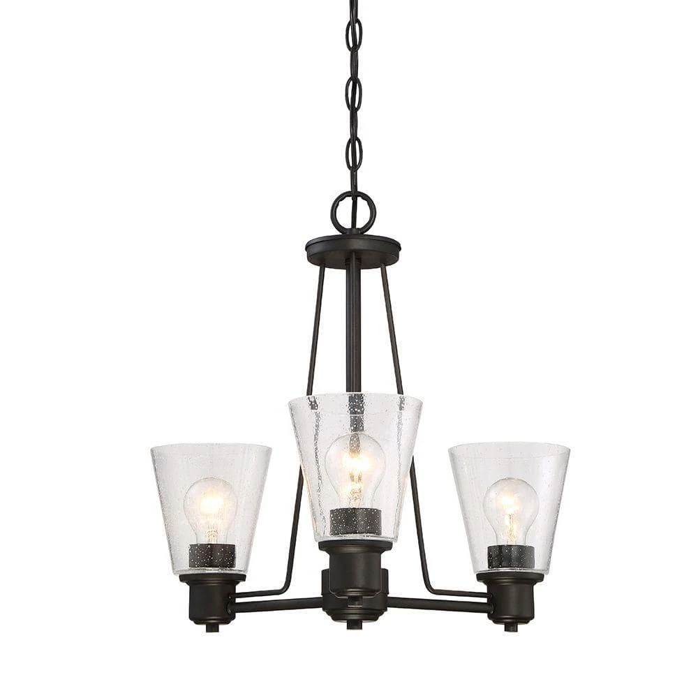 Printers Row 3-Light Oil Rubbed Bronze Interior Incandescent Chandelier by Designers Fountain 3 Printers Row 3-Light Oil Rubbed Bronze Interior Incandescent Chandelier by Designers Fountain
