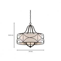 Avara 4-Light Oil Rubbed Bronze Interior Chandelier by Designers Fountain -Designers Fountain Shop oil rubbed bronze designers fountain chandeliers 88684 orb 40 1000