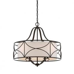 Avara 4-Light Oil Rubbed Bronze Interior Chandelier by Designers Fountain
