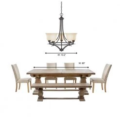 Montego 5-Light Oil Rubbed Bronze Hanging Chandelier by Designers Fountain -Designers Fountain Shop oil rubbed bronze designers fountain chandeliers 96985 orb 1d 1000