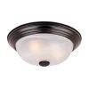 14 in. Medium 2-Light Oil Rubbed Bronze Ceiling Light Flush Mount by Designers Fountain
