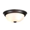 11 in. Small 2-Light Oil Rubbed Bronze Ceiling Light Flush Mount by Designers Fountain -Designers Fountain Shop oil rubbed bronze designers fountain flush mount lights 1257s orb al 64 1000
