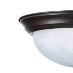 11 in. Small 2-Light Oil Rubbed Bronze Ceiling Light Flush Mount by Designers Fountain -Designers Fountain Shop oil rubbed bronze designers fountain flush mount lights 1257s orb al 66 1000