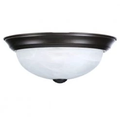 11 in. Small 2-Light Oil Rubbed Bronze Ceiling Light Flush Mount by Designers Fountain -Designers Fountain Shop oil rubbed bronze designers fountain flush mount lights 1257s orb al a0 1000
