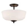 14.5 in. Darcy 3-Light Oil-Rubbed Bronze Ceiling Light Semi Flush Mount by Designers Fountain -Designers Fountain Shop oil rubbed bronze designers fountain flush mount lights 15006 sf 34 64 1000