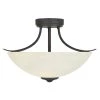 16 in. Montego 2-Light Oil Rubbed Bronze Ceiling Light Semi Flush Mount by Designers Fountain -Designers Fountain Shop oil rubbed bronze designers fountain flush mount lights 96911 orb 64 1000