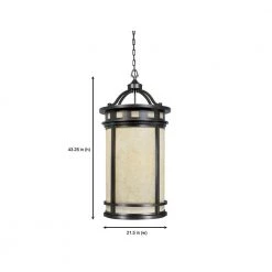 Sedona 43.25 in. Oil Rubbed Bronze 4-Light Outdoor Hanging Lamp with Amber Glass Shade by Designers Fountain 9 Sedona 43.25 in. Oil Rubbed Bronze 4-Light Outdoor Hanging Lamp with Amber Glass Shade by Designers Fountain -Designers Fountain Shop oil rubbed bronze designers fountain outdoor chandeliers 23854 am orb 66 1000