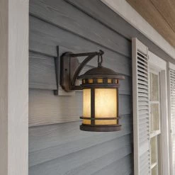 Sedona 13 in. Oil Rubbed Bronze 1-Light Outdoor Wall Lamp with Amber Glass Shade by Designers Fountain 9 Sedona 13 in. Oil Rubbed Bronze 1-Light Outdoor Wall Lamp with Amber Glass Shade by Designers Fountain -Designers Fountain Shop oil rubbed bronze designers fountain outdoor sconces 2371 am orb 40 1000