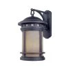Sedona 13 in. Oil Rubbed Bronze 1-Light Outdoor Wall Lamp with Amber Glass Shade by Designers Fountain 1 Sedona 13 in. Oil Rubbed Bronze 1-Light Outdoor Wall Lamp with Amber Glass Shade by Designers Fountain -Designers Fountain Shop oil rubbed bronze designers fountain outdoor sconces 2371 am orb 64 1000