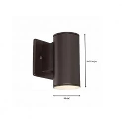 Barrow 6 in. Oil Rubbed Bronze LED Outdoor Wall Lamp by Designers Fountain -Designers Fountain Shop oil rubbed bronze designers fountain outdoor sconces led33001 orb 66 1000