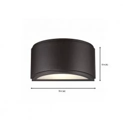 Halsey 5 in. Oil Rubbed Bronze LED Outdoor Wall Lamp with Frosted Glass Shade by Designers Fountain 10 Halsey 5 in. Oil Rubbed Bronze LED Outdoor Wall Lamp with Frosted Glass Shade by Designers Fountain -Designers Fountain Shop oil rubbed bronze designers fountain outdoor sconces led34631 orb a0 1000