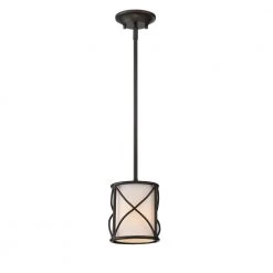 Avara 1-Light Oil Rubbed Bronze Interior Mini-Pendant by Designers Fountain