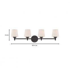 Darcy 4-Light Oil Rubbed Bronze Bath Bar Light by Designers Fountain 11 Darcy 4-Light Oil Rubbed Bronze Bath Bar Light by Designers Fountain -Designers Fountain Shop oil rubbed bronze designers fountain vanity lighting 15006 4b 34 1d 1000