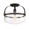 Jaxon 1-Light Oil Rubbed Bronze Interior Ceiling Light Semi Flush Mount by Designers Fountain -Designers Fountain Shop oil rubbed bronze designers fountain vanity lighting 90611 orb 64 1000