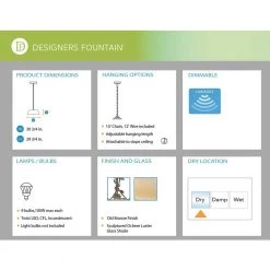 Timberline 9-Light Old Bronze Hanging Chandelier by Designers Fountain -Designers Fountain Shop old bronze designers fountain chandeliers 95689 ob c3 1000