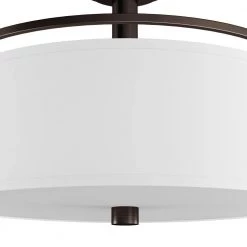 17 in. Gramercy Park 3-Light Old English Bronze Interior Incandescent Ceiling Semi Flush Mount by Designers Fountain -Designers Fountain Shop old english bronze designers fountain flush mount lights 87111 oeb 40 1000