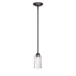 Gramercy Park 1-Light Old English Bronze Interior Incandescent Mini Pendant by Designers Fountain