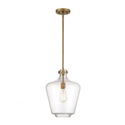 Daydream 1-Light Old Satin Brass Pendant by Designers Fountain