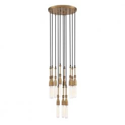 Louise 11-Light Old Satin Brass Chandelier by Designers Fountain -Designers Fountain Shop old satin brass designers fountain chandeliers d231m 11ch osb 4f 1000