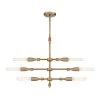 Louise 6-Light Old Satin Brass Island Pendant by Designers Fountain -Designers Fountain Shop old satin brass designers fountain chandeliers d231m is osb 64 1000