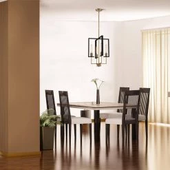 Chicago PM 4-Light Old Satin Brass Pendant by Designers Fountain -Designers Fountain Shop old satin brass designers fountain chandeliers d233m 15p osb 4f 1000