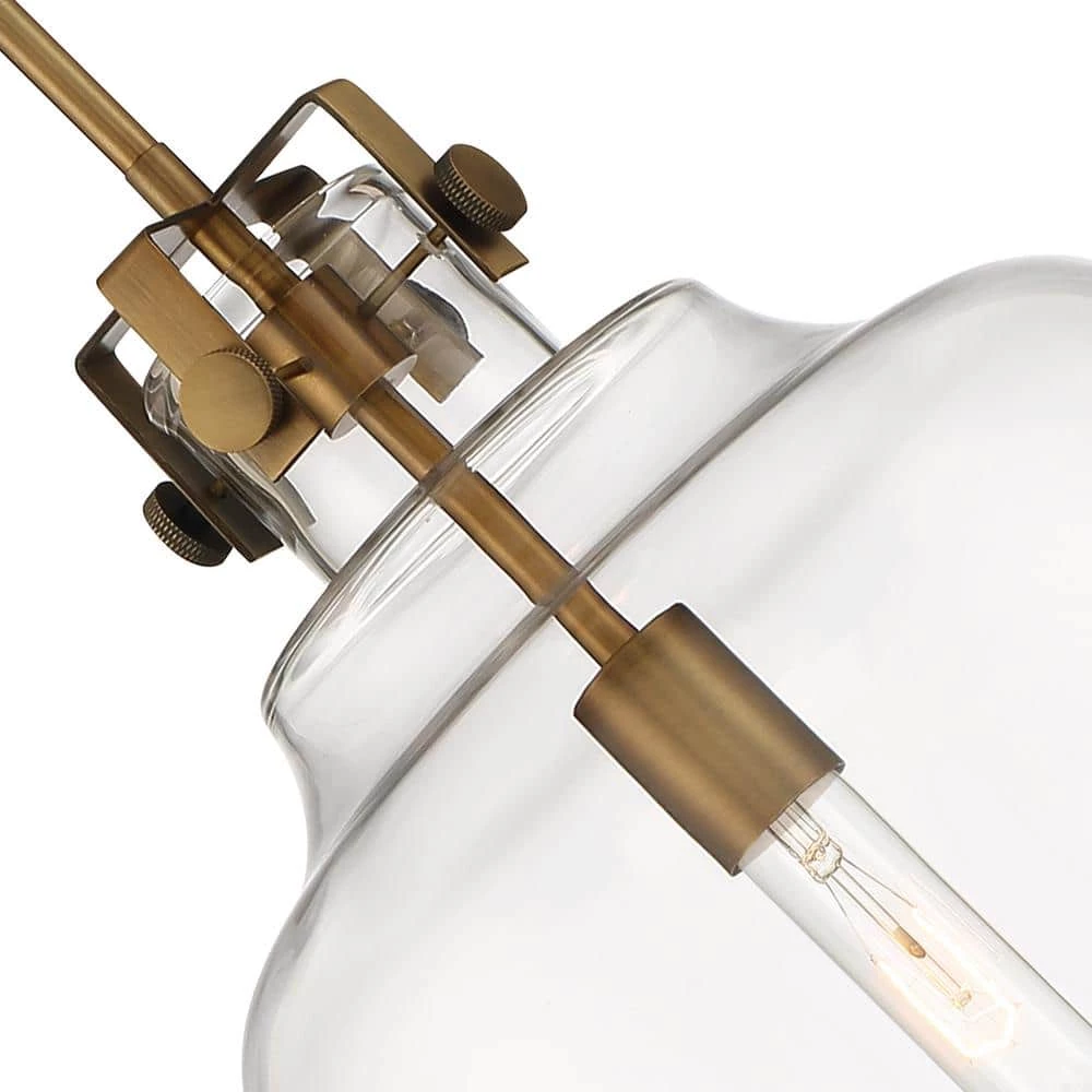 Porter 1-Light Old Satin Brass Pendant by Designers Fountain 4 Porter 1-Light Old Satin Brass Pendant by Designers Fountain - Image 2