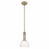 Karah 11-Watt Old Satin Brass Integrated LED Mini Pendant by Designers Fountain -Designers Fountain Shop old satin brass designers fountain pendant lights led89630 osb 64 1000