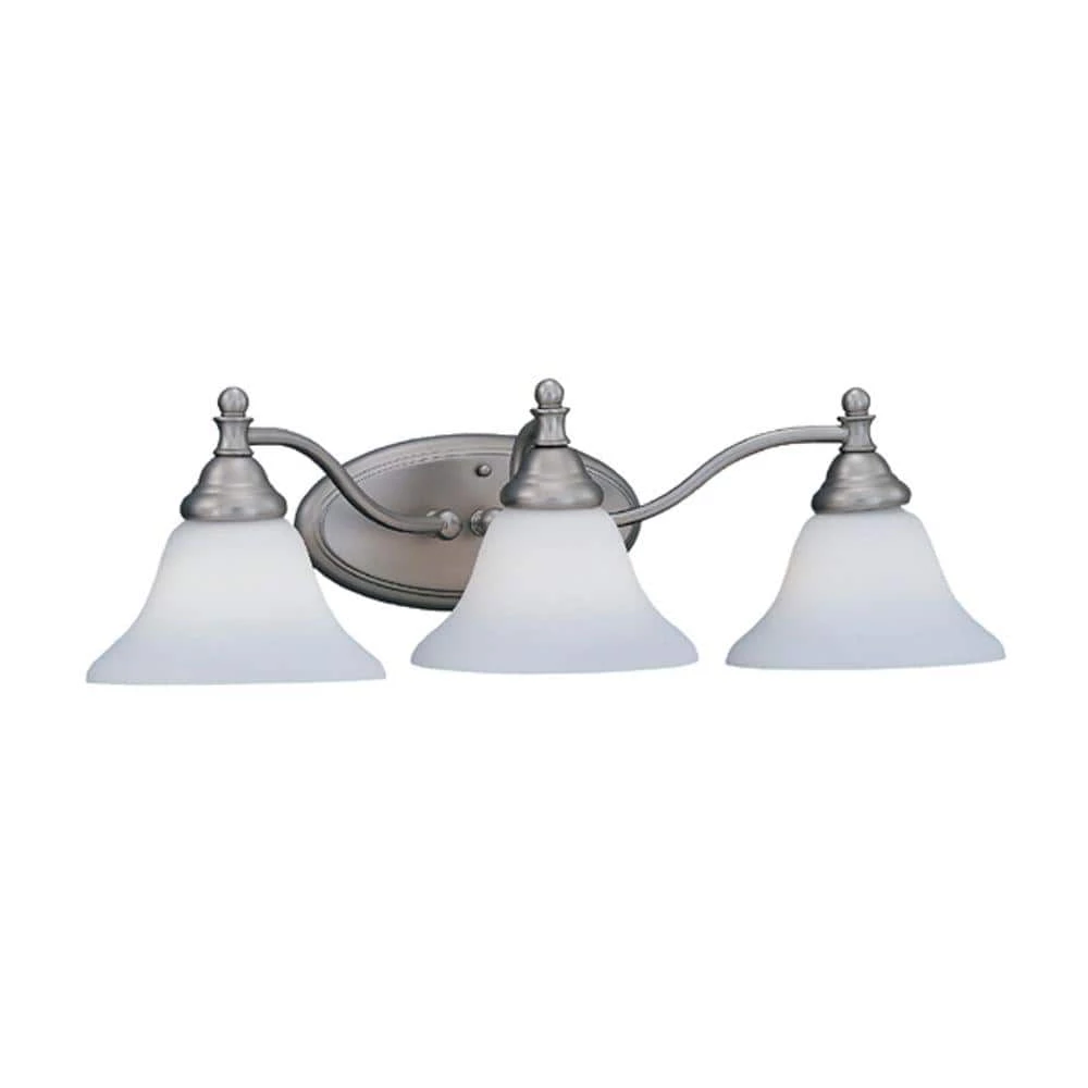 29 in. Savon 3-Light Pewter Transitional Bathroom Vanity Light with Satin Opal Glass Shades by Designers Fountain 3 29 in. Savon 3-Light Pewter Transitional Bathroom Vanity Light with Satin Opal Glass Shades by Designers Fountain