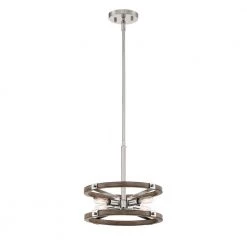 Hanston 4-Light Polished Nickel Mini Pendant by Designers Fountain