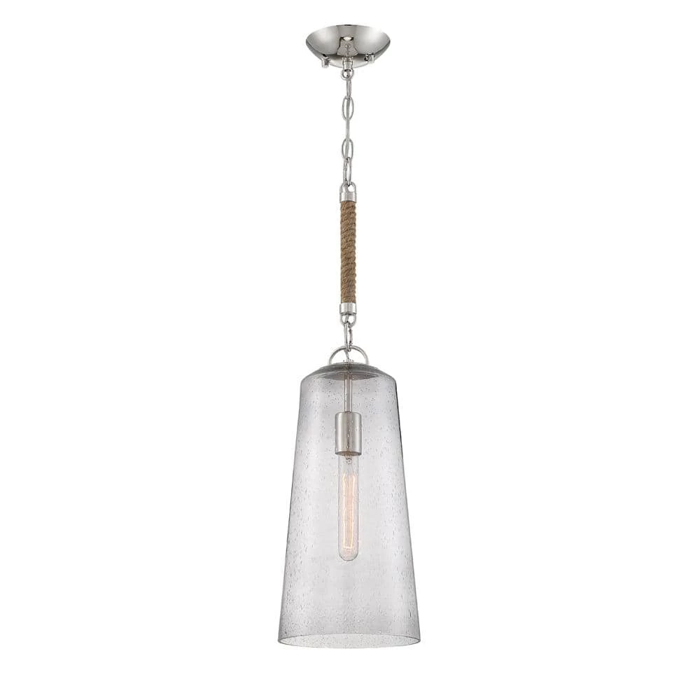 Windrush 1-Light Polished Nickel Hall and Foyer Pendant by Designers Fountain 3 Windrush 1-Light Polished Nickel Hall and Foyer Pendant by Designers Fountain