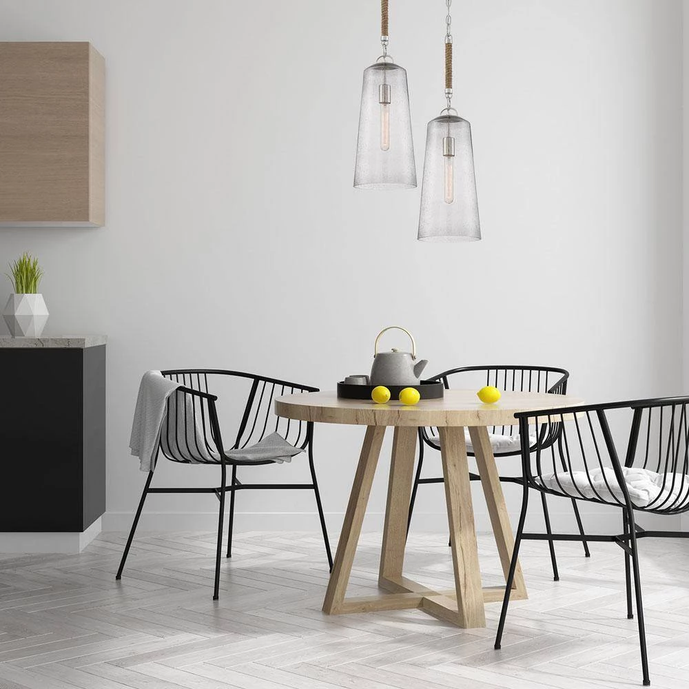 Windrush 1-Light Polished Nickel Hall and Foyer Pendant by Designers Fountain 4 Windrush 1-Light Polished Nickel Hall and Foyer Pendant by Designers Fountain - Image 2