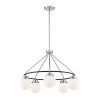 Elle 5-Light Polished Nickel Chandelier with Opal Glass Shades by Designers Fountain -Designers Fountain Shop polished nickel designers fountain chandeliers d232m 5ch pn 64 1000