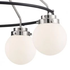 Elle 5-Light Polished Nickel Chandelier with Opal Glass Shades by Designers Fountain -Designers Fountain Shop polished nickel designers fountain chandeliers d232m 5ch pn c3 1000