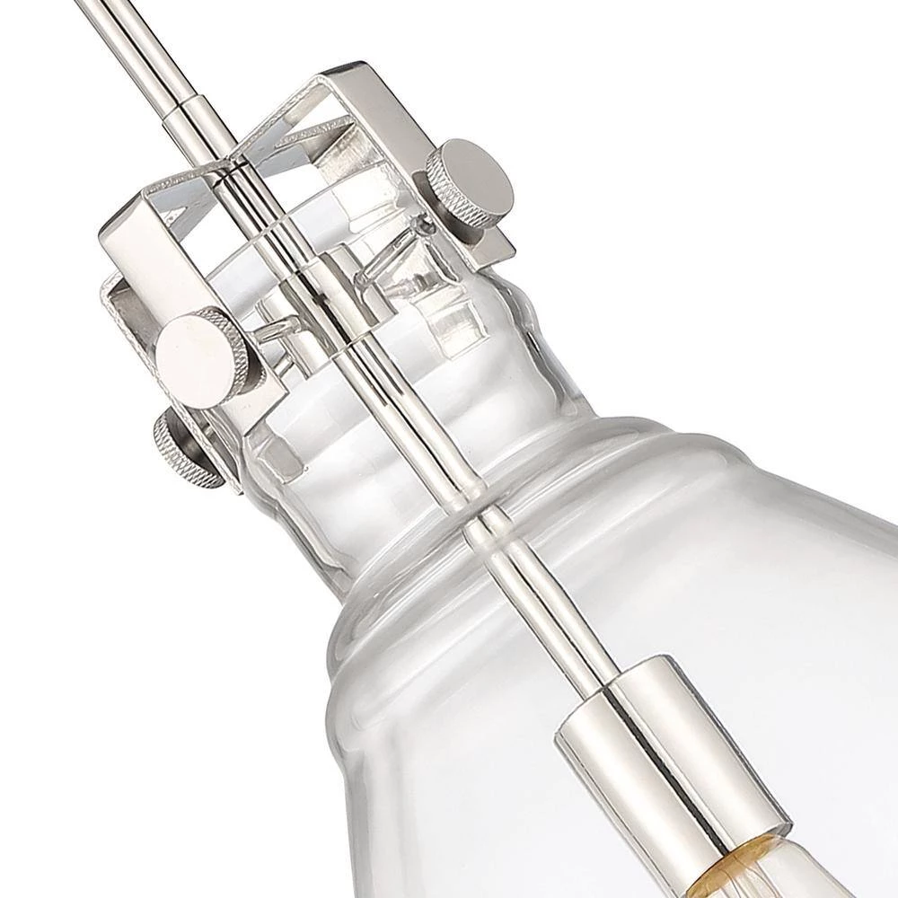 Beechmont 1-Light Polished Nickel Pendant by Designers Fountain 4 Beechmont 1-Light Polished Nickel Pendant by Designers Fountain - Image 2