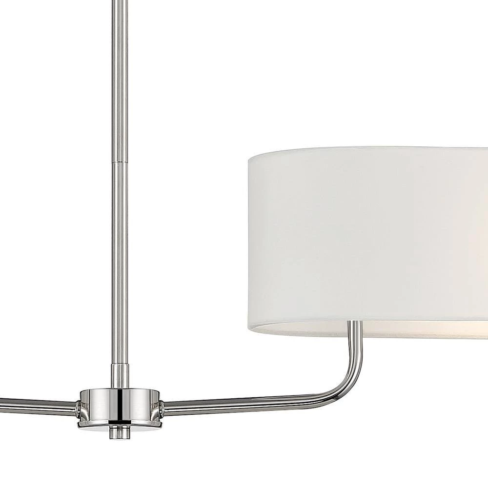 Midtown 2-Lights Polished Nickel Island Pendant by Designers Fountain 6 Midtown 2-Lights Polished Nickel Island Pendant by Designers Fountain - Image 4