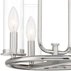 Hudson Heights 4-Lights Polished Nickel Candlestick Convertible Pendant by Designers Fountain -Designers Fountain Shop polished nickel designers fountain chandeliers d268c 14p pn 4f 1000