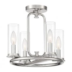 Hudson Heights 4-Lights Polished Nickel Candlestick Convertible Pendant by Designers Fountain -Designers Fountain Shop polished nickel designers fountain chandeliers d268c 14p pn c3 1000