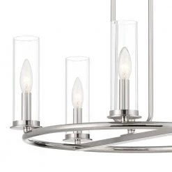 Hudson Heights 5-Light Polished Nickel Chandelier with Clear Glass Shade by Designers Fountain 8 Hudson Heights 5-Light Polished Nickel Chandelier with Clear Glass Shade by Designers Fountain -Designers Fountain Shop polished nickel designers fountain chandeliers d268c 5ch pn c3 1000
