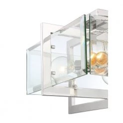 16.5 in. Ethan 4-Light Polished Nickel Interior Ceiling Light Semi Flush Mount with Clear Beveled Glass Shade by Designers Fountain -Designers Fountain Shop polished nickel designers fountain flush mount lights 93611 pn 77 1000