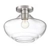 Emma 12 in. 1-Light Polished Nickel Semi Flush Mount by Designers Fountain -Designers Fountain Shop polished nickel designers fountain flush mount lights d249m sf pn 64 1000