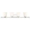 32.25 in. Abree 4-Light Polished Nickel Contemporary Bathroom Vanity Light with Etched Opal Glass Shades by Designers Fountain -Designers Fountain Shop polished nickel designers fountain vanity lighting 92204 pn 64 1000