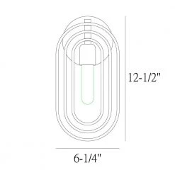 6.25 in. Kenzo 1-Light Polished Nickel Modern Wall Mount Sconce Light by Designers Fountain -Designers Fountain Shop polished nickel designers fountain vanity lighting 93101 pn 40 1000