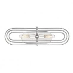 24 in. Kenzo 2-Light Chrome Modern Bathroom Vanity Light by Designers Fountain