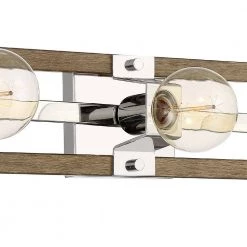 24 in. Hanston 3-Light Polished Nickel Industrial Bathroom Vanity Light by Designers Fountain -Designers Fountain Shop polished nickel designers fountain vanity lighting d206m 3b pn 40 1000