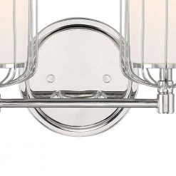 15 in. Avery 2-Light Polished Nickel Industrial Bathroom Vanity Light with Etched Opal Glass Shades by Designers Fountain -Designers Fountain Shop polished nickel designers fountain vanity lighting d217m 2b pn c3 1000