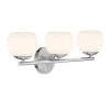 24.75 in. Moon Breeze 3-Light Polished Nickel Retro Modern Bathroom Vanity Light with Etched Opal Glass Shades by Designers Fountain -Designers Fountain Shop polished nickel designers fountain vanity lighting d251h 3b pn 64 1000
