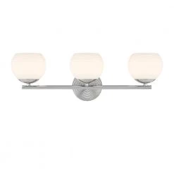 24.75 in. Moon Breeze 3-Light Polished Nickel Retro Modern Bathroom Vanity Light with Etched Opal Glass Shades by Designers Fountain 15 24.75 in. Moon Breeze 3-Light Polished Nickel Retro Modern Bathroom Vanity Light with Etched Opal Glass Shades by Designers Fountain -Designers Fountain Shop polished nickel designers fountain vanity lighting d251h 3b pn c3 1000