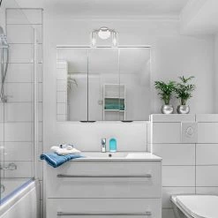 11 in. Hudson Heights 2-Light Polished Nickel Coastal Bathroom Vanity Light with Clear Glass Shades by Designers Fountain -Designers Fountain Shop polished nickel designers fountain vanity lighting d268c 2b pn 4f 1000