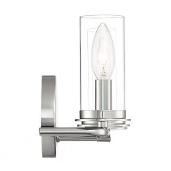 18 in. Hudson Heights 3-Light Polished Nickel Coastal Bathroom Vanity Light with Clear Glass Shades by Designers Fountain -Designers Fountain Shop polished nickel designers fountain vanity lighting d268c 3b pn 4f 1000