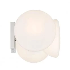 24 in. Zio 3-Light Polished Nickel Retro Modern Bathroom Vanity Light with Etched Opal Glass Shades by Designers Fountain -Designers Fountain Shop polished nickel designers fountain vanity lighting d270h 3b pn 1f 1000